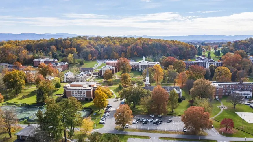 Aerial view of Emory University campus